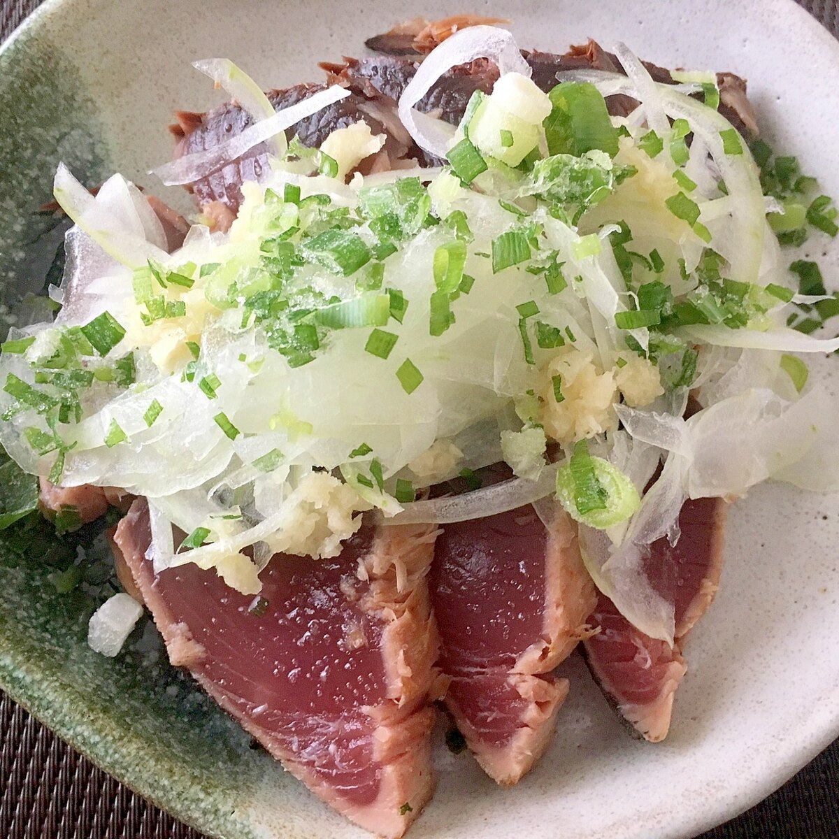 土佐風 かつおのタタキ タタキの由来も レシピ 作り方 By Balletmom 楽天レシピ 土佐風 かつおのタタキ タタキの由来も レシピ 作り方 By Balletmom 楽天レシピ